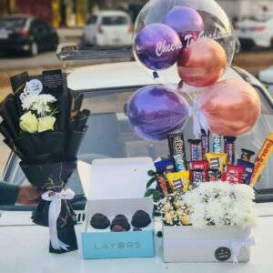 Velvet Treats ✨ Premium Birthday Chocolate & Cupcake Combo