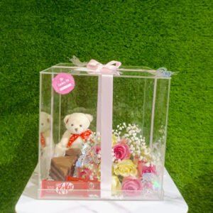 Sweet Snuggle Box 🧸✨ Acrylic Treats & Bloom Combo