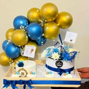 Executive Luxe 🖤 Balloon Arch Birthday Tray for Him