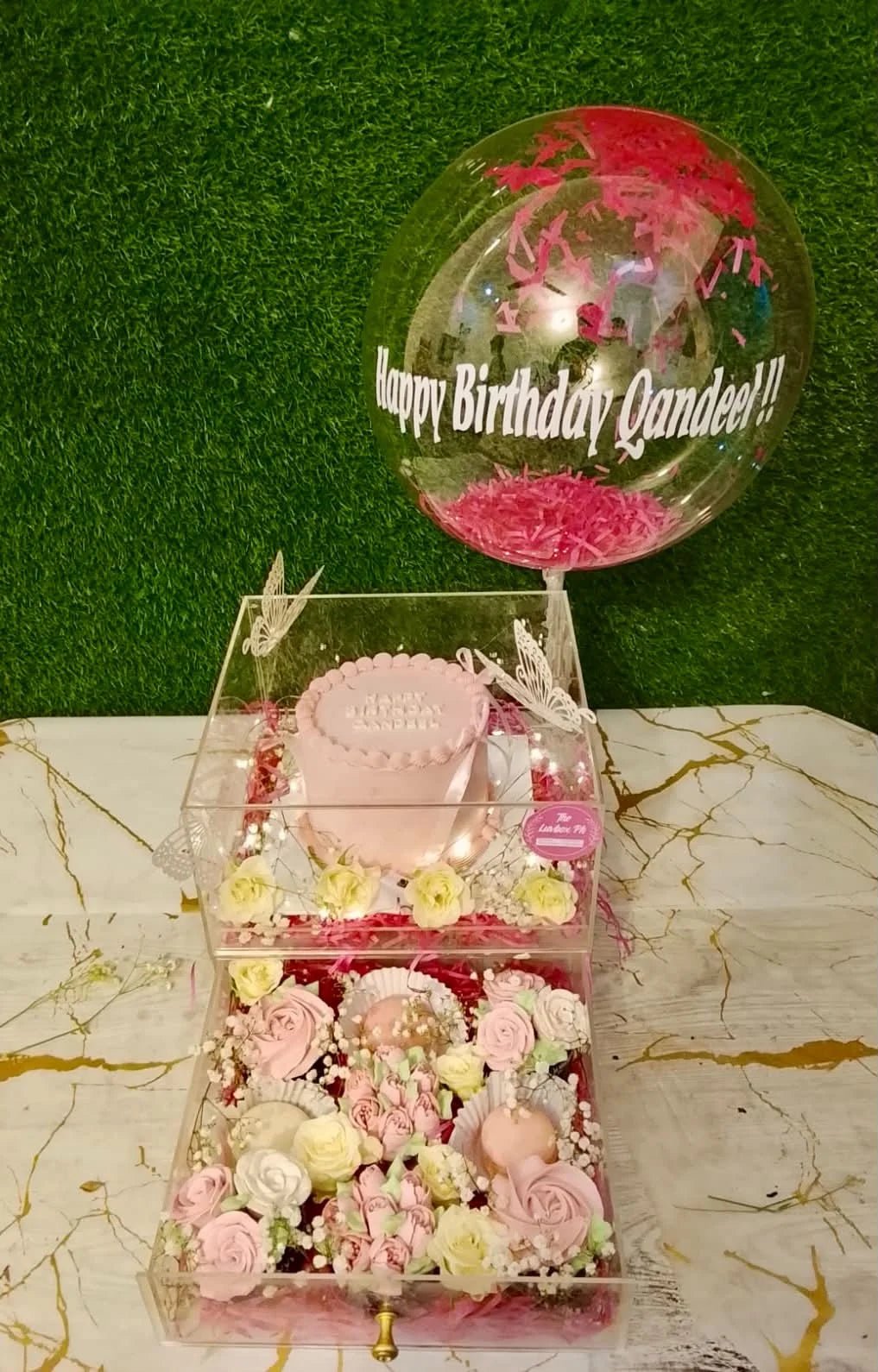 The Birthday Pâtisserie Box – Luxury Cake, Cupcakes & Macarons