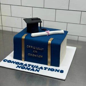 Blue Honor 🎓 Premium 8 lbs Graduation & Promotion Cake (For Him)