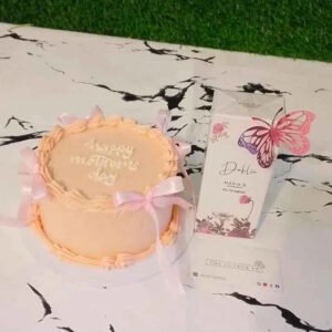 Blush & Bloom Luxe Gift Set – Her Fav Pink Cake with Women's Perfume