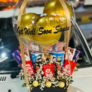 Feel Better Soon 💛 Chocolate Balloon Box