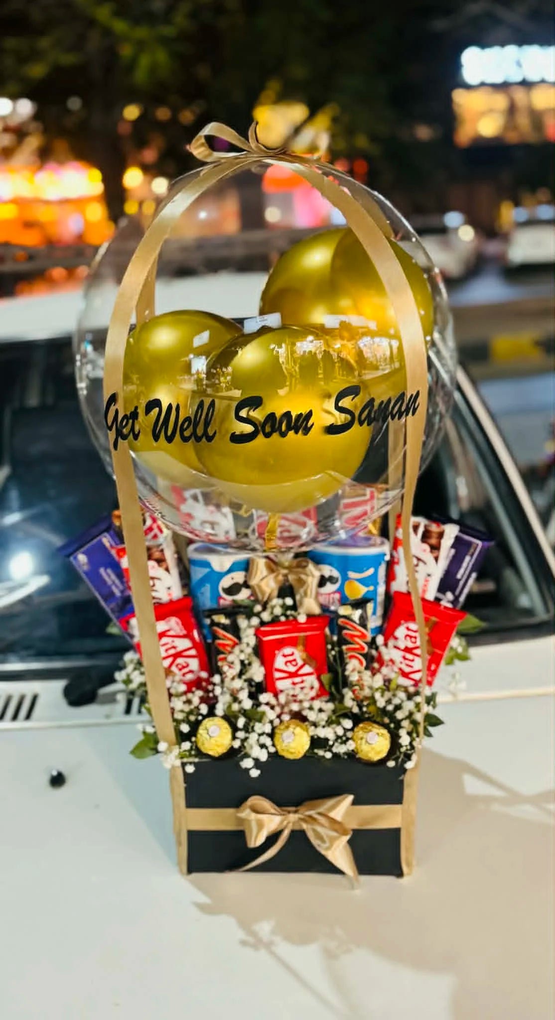 Feel Better Soon π Chocolate Balloon Box