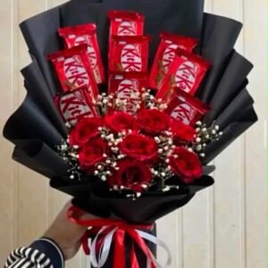 KitKat Love – Red Anniversary Chocolate Bouquet