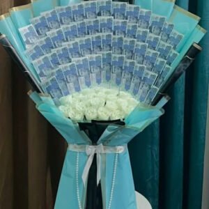Royal Millionaire Bloom – 100K Luxury Money Bouquet