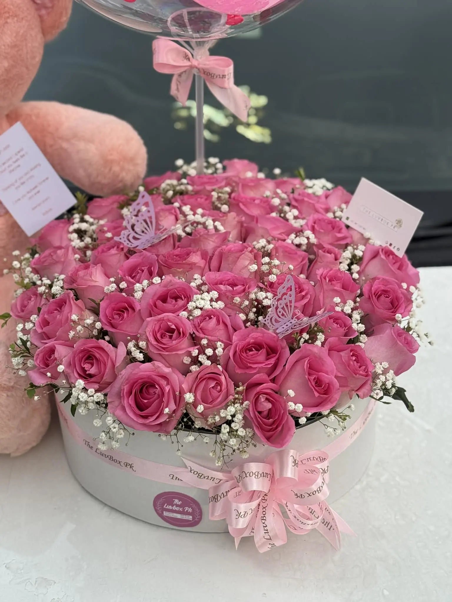 Pink Royale Grande πβ¨ β Luxury Teddy & Imported Rose Box Combo - Image 3