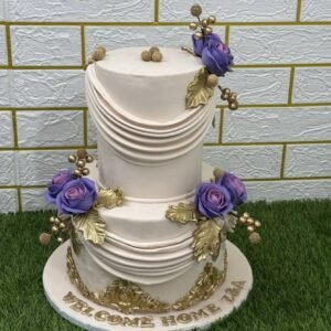 Home at Last 🤍 Grand Welcome Two-Tier Cake