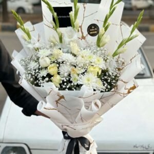 Ivory Elegance 🤍 White Floral Luxe Bouquet