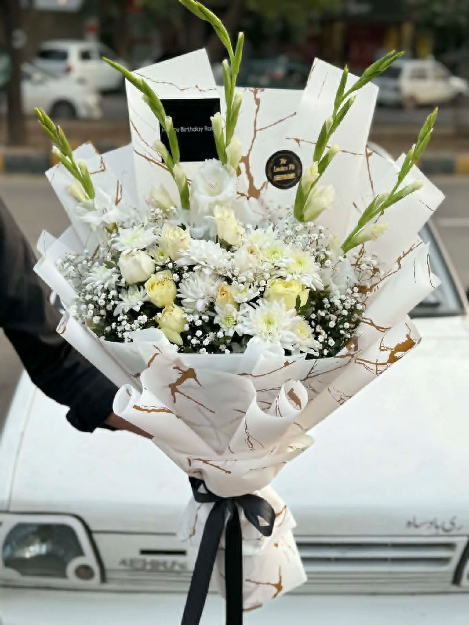 Ivory Elegance 🤍 White Floral Luxe Bouquet